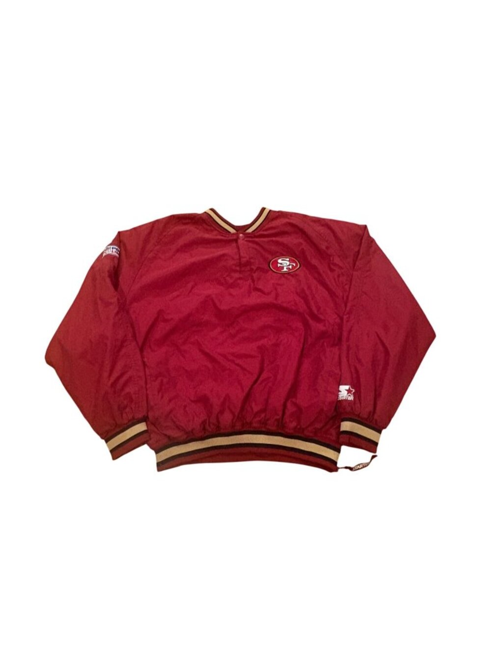 Vintage 90s Starter San Francisco 49ers NFL Pro Line Windbreaker Jacket Men's XL